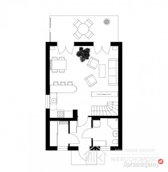 Nowy dom wolnostojący Kłaj pow 80m2 rekuperacja małopolskie