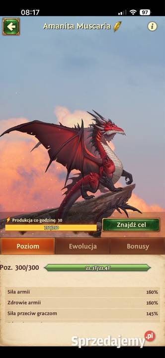 Konto na Total Battle G9S9P9K9 116B potęgi Piła
