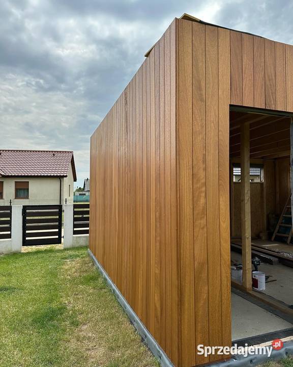 Deska elewacyjna drewniana iroko KL Fas KD Okładziny elewacyjne Prusice