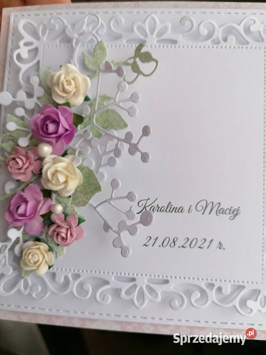 Kartka ręcznie wykonana w pudełku sztalugowa Strzebiń