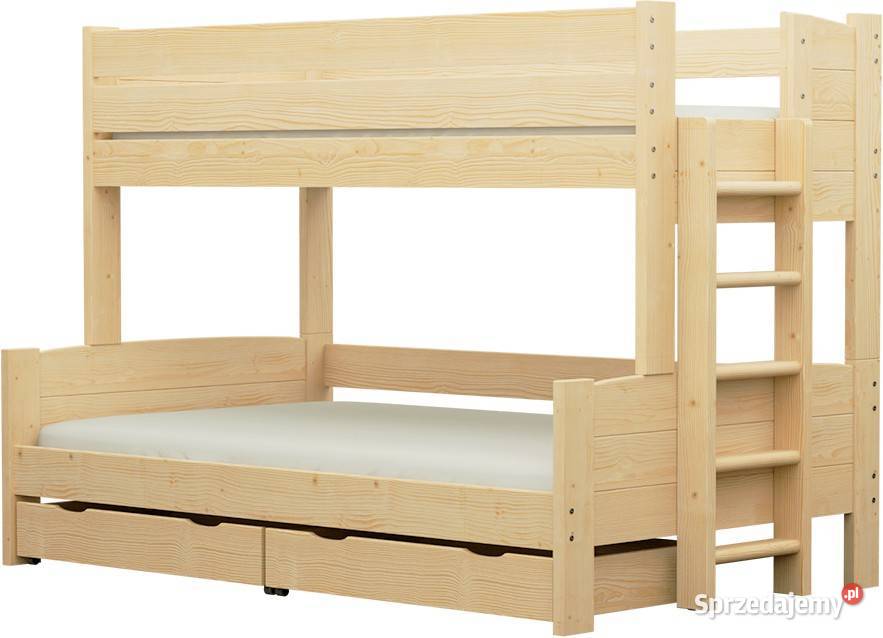 Łóżko piętrowe 3osobowe BEST Zaczarowana