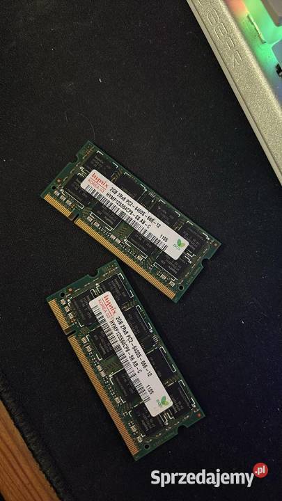 pamięć RAM 2x hynix 2gb 2rx8 pc26400s66612 Konin