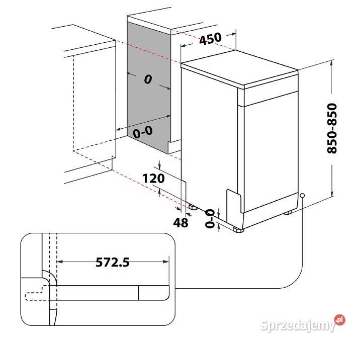 Zmywarka wolnostojąca Whirlpool WSFO 3023 PF wolnostojące Częstochowa