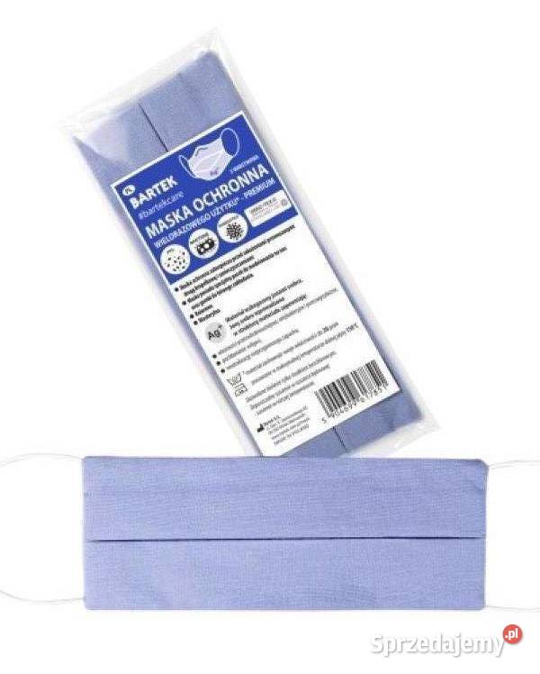Maseczka ochronna wielorazowa wiązana z jonami mazowieckie Mińsk Mazowiecki