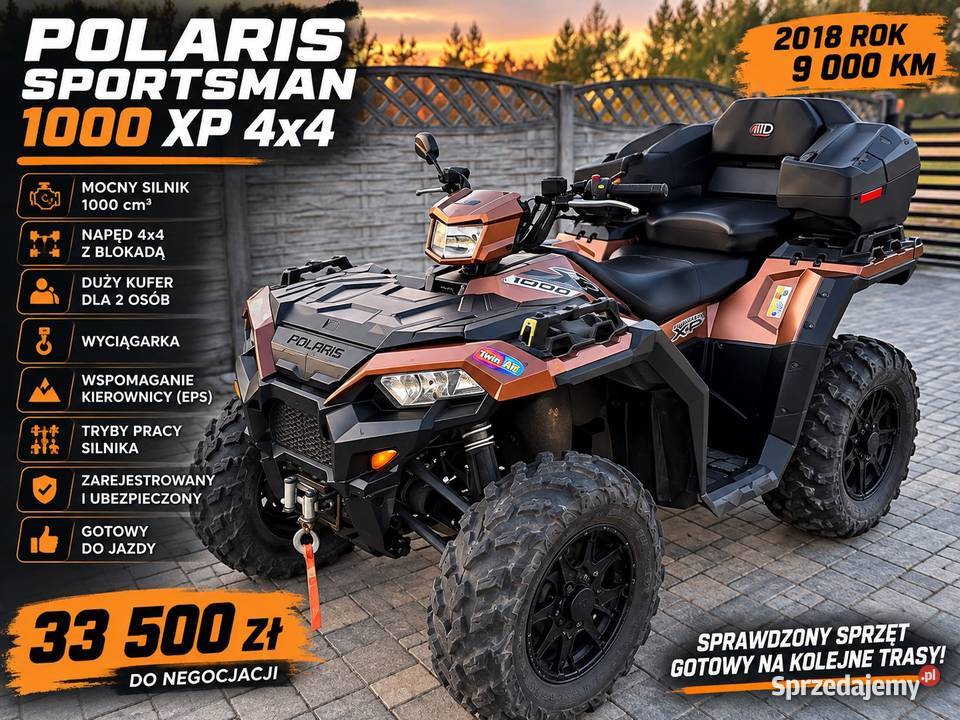 POLARIS SPORTSMAN 1000 XP 4x4 2018 quad - ATV Radomsko