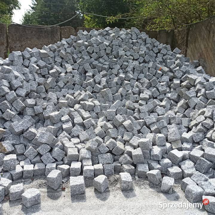 Kostka Czerwona Vanga Granitowa Szara Czarna Oświęcim