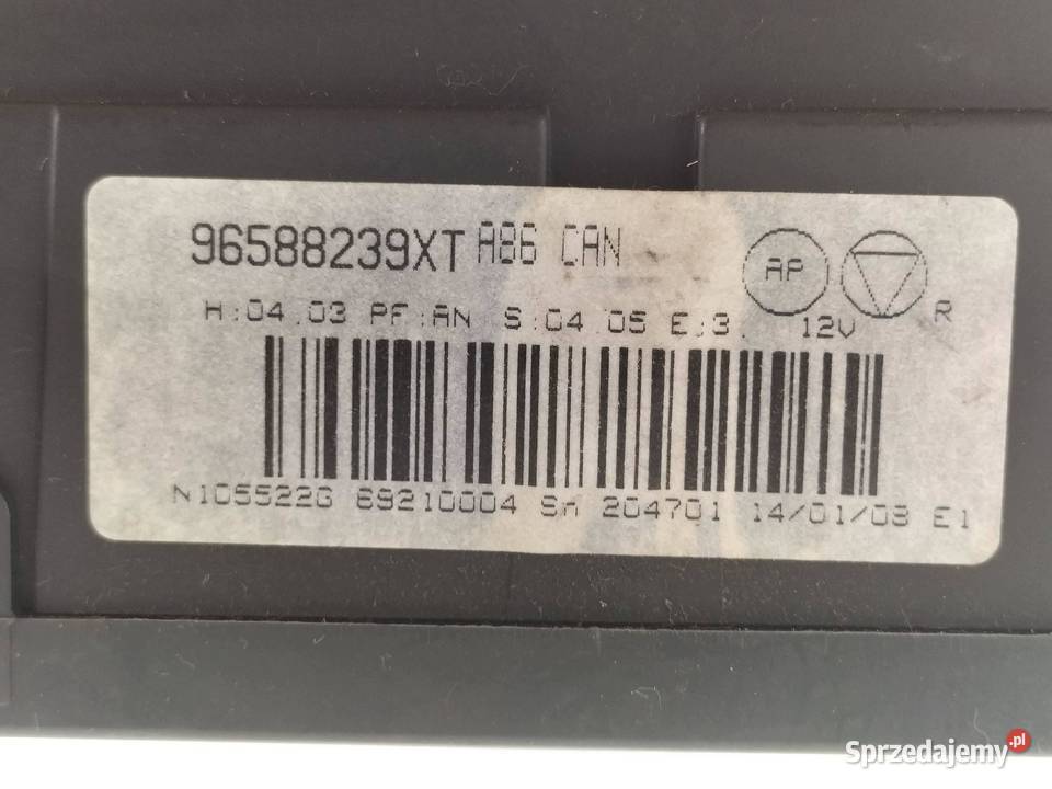PANEL NAWIEWU 96588239XT VW Volkswagen Passat V Panele sterowania, przełączniki