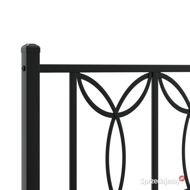 Łóżko Metalowe Czarne Rama Łóżka Ze Stelażem 207cm Warszawa