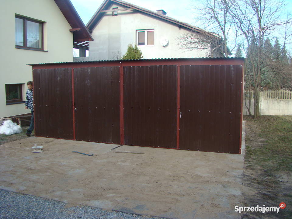 E8 Garaż Blaszany Jednospadowy Garaże Blaszane blacha lubelskie Ryki sprzedam