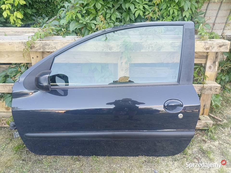 Drzwi lewe Peugeot 206 kolor grafit KTG 480 Części samochodowe wielkopolskie Kopanica