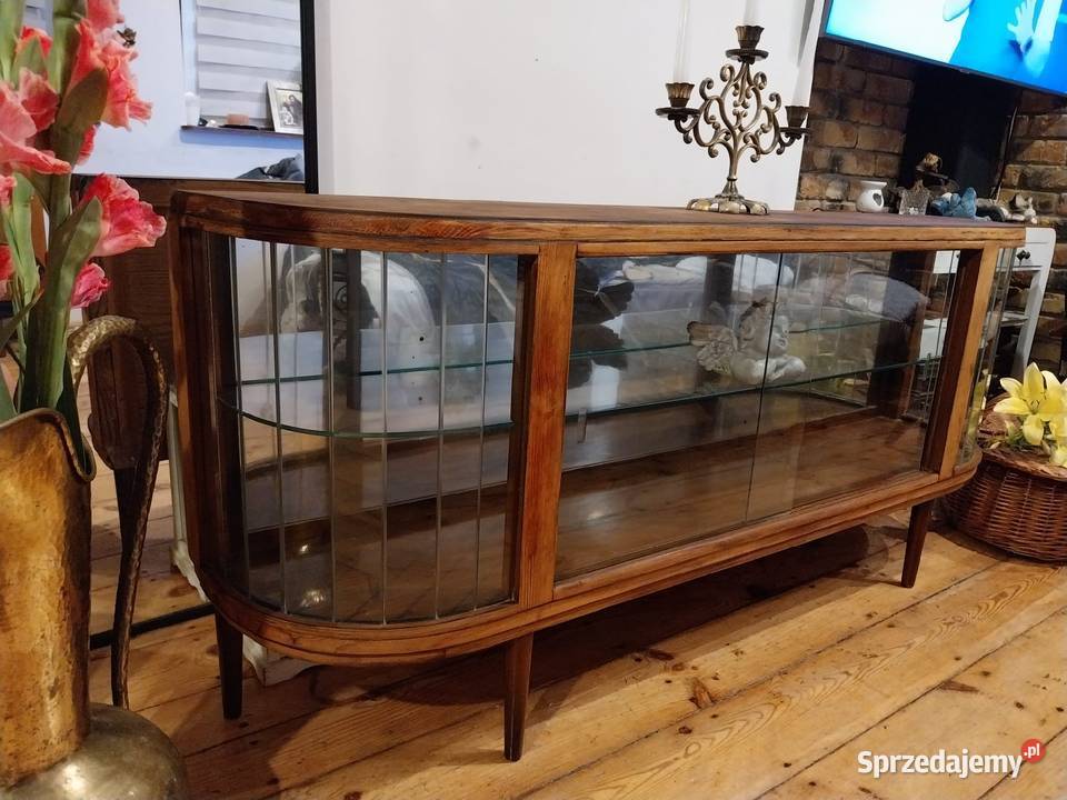 Witryna komoda retro prl szafka rtv art deco pomorskie Gdańsk
