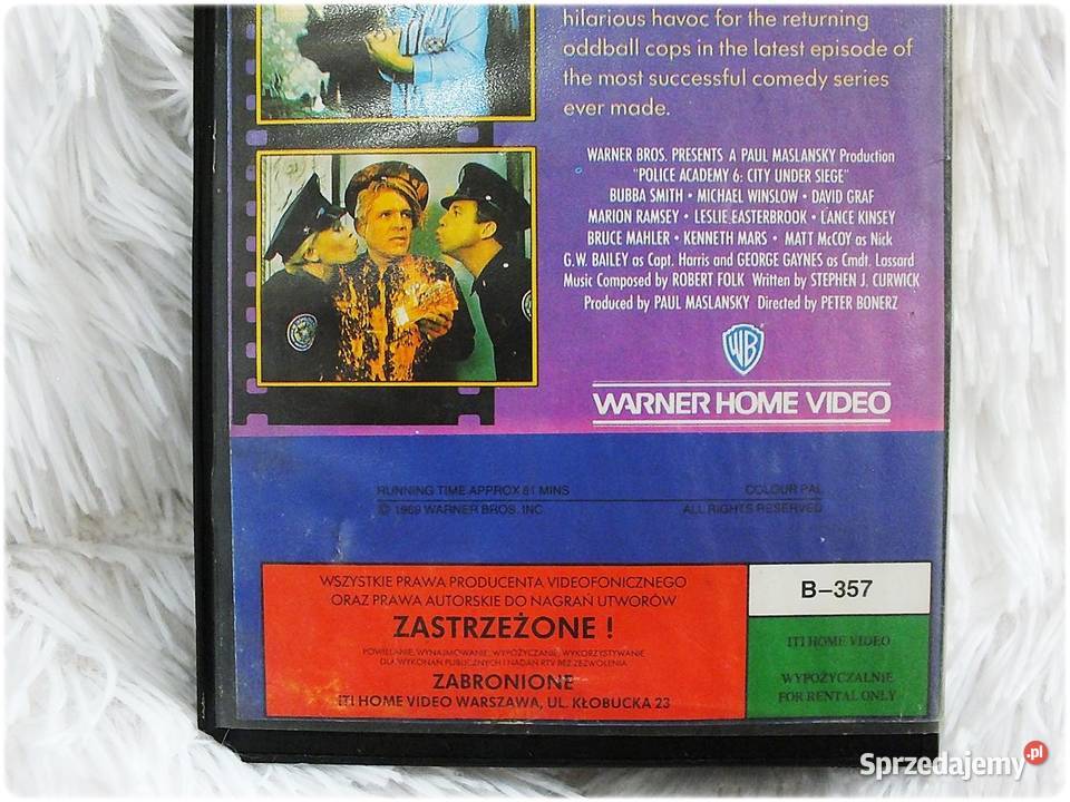 Kaseta VHS Film Akademia Policyjna 6 Film na Żary