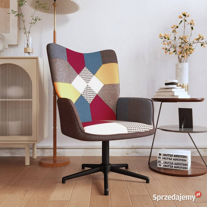 Fotel patchwork obity tkaniną WM328187 Meble Warszawa