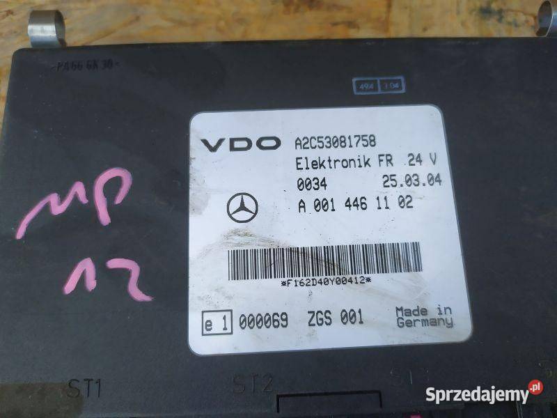 MODUŁ STEROWNIK MERCEDES CITARO A0014461102 Gliwice