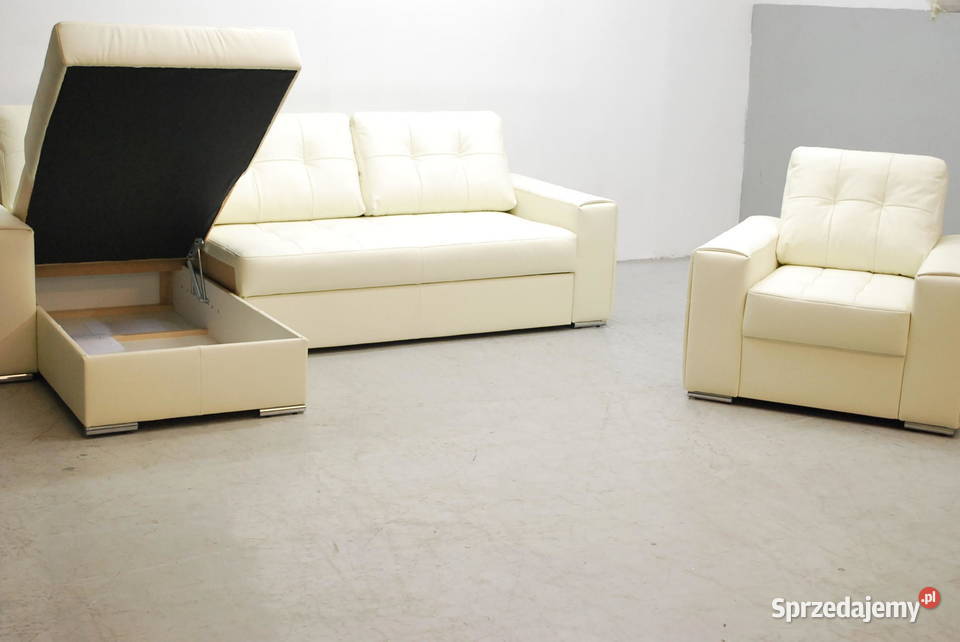 SKÓRA NATURALN NAROŻNIK Z FSPANIAfotel 1018 Poznań