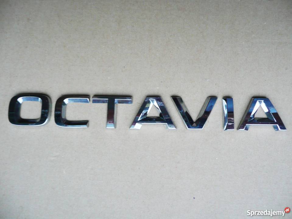 Napis emblemat Skoda Octavia III mazowieckie Piastów