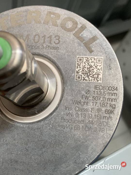 Interroll DM 0113 Drum Motor 300W M34 1135mm x Warszawa