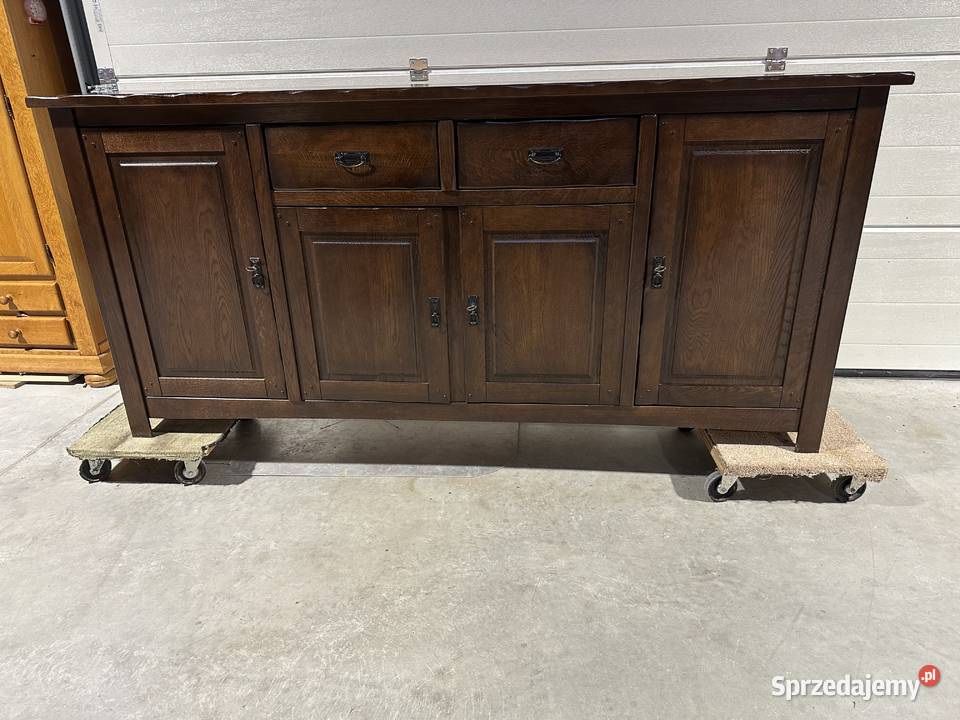 Masywna duża dębowa komoda 235 Sławoszewek