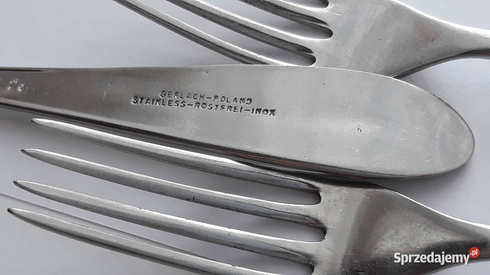 Widelce obiadowe 2 KŁOS Gerlach sztućce PRL Dąbrowa Górnicza