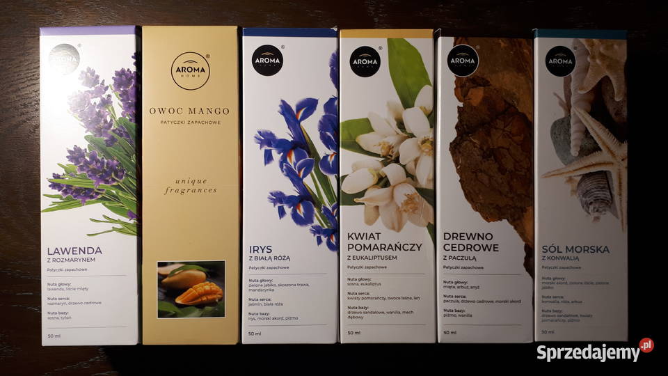 Patyczki zapachowe 50 ml x 6 różne AROMA HOME Rybnik sprzedam