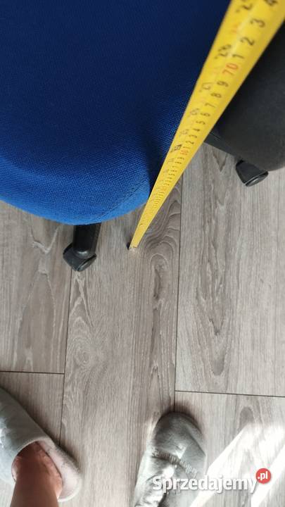 fotel krzesło obrotowe niebieskie Poznań sprzedam