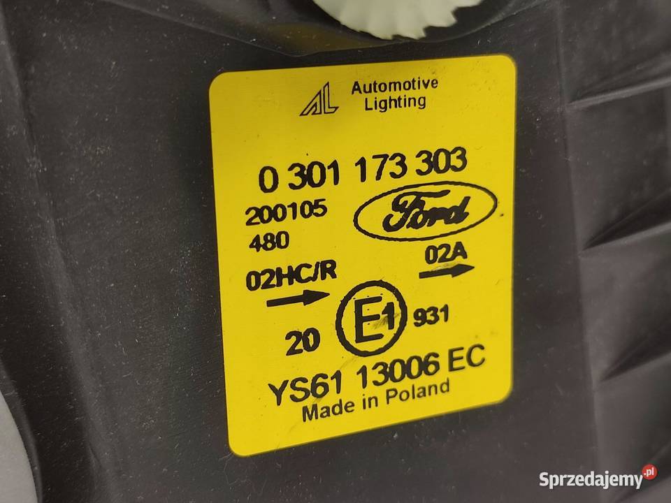 LAMPA LEWY PRZÓD FORD FIESTA IV 19952002 1127897 osobowe