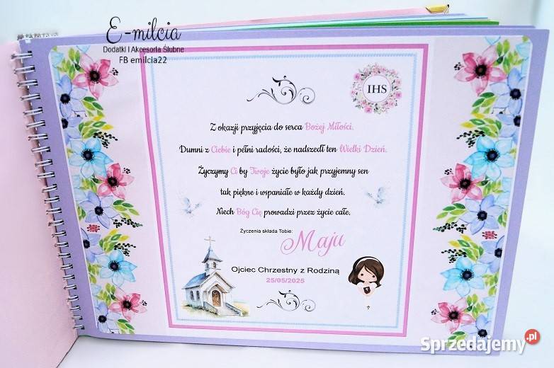 Komplet pamiątek z okazji Pierwszej Komunii lubuskie Zielona Góra