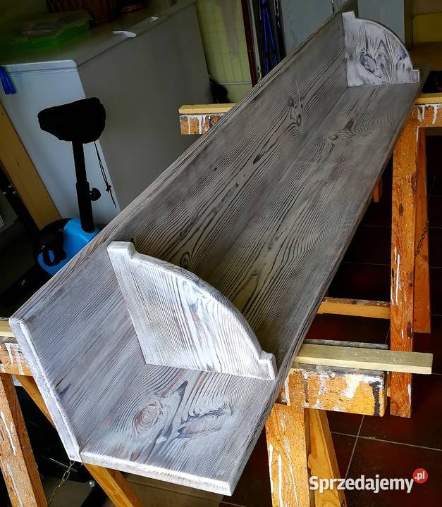 Regał drewniany vintage półka drewniana loft 20cm sprzedam