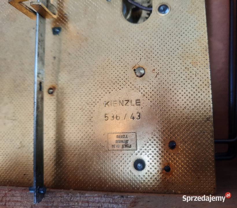 174 Stary zegar ścienny wagowy Kienzle mid Tczew