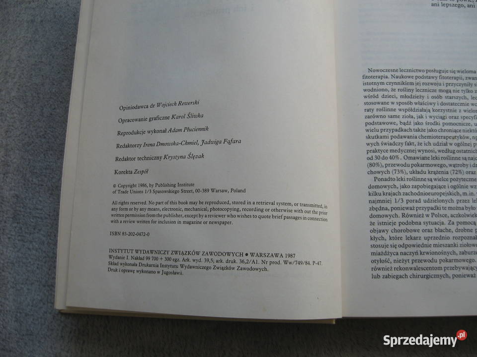 KsiążkaRośliny lecznicze i ich zastosowanie Rok wydania 1979 warmińsko-mazurskie Olsztyn