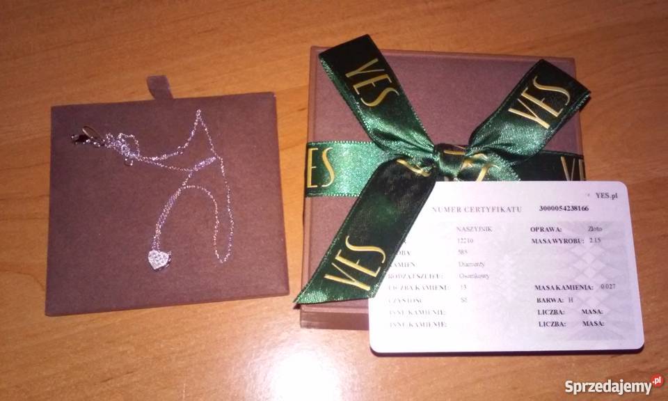 Diamentowy naszyjnik YES Gdynia