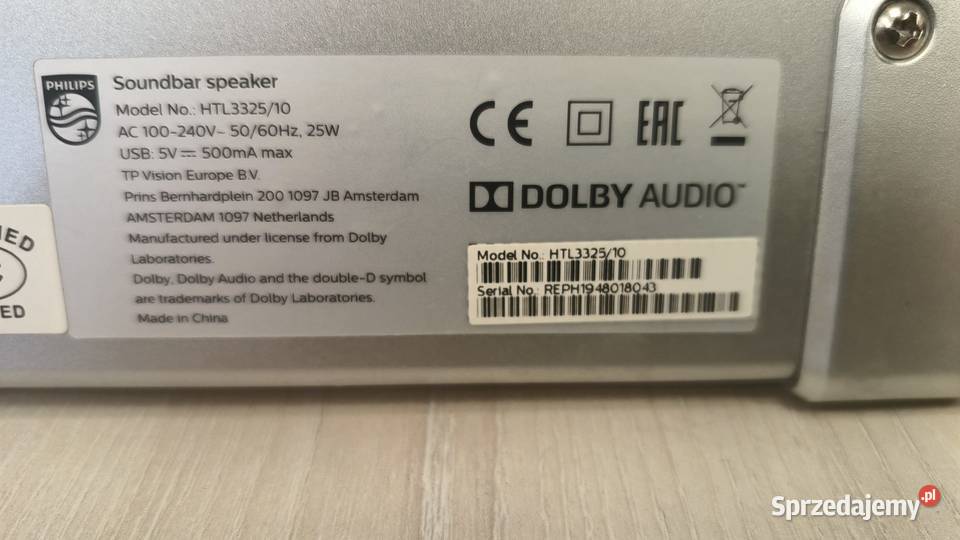 Soundbar PHILIPS HTL332510 Katowice