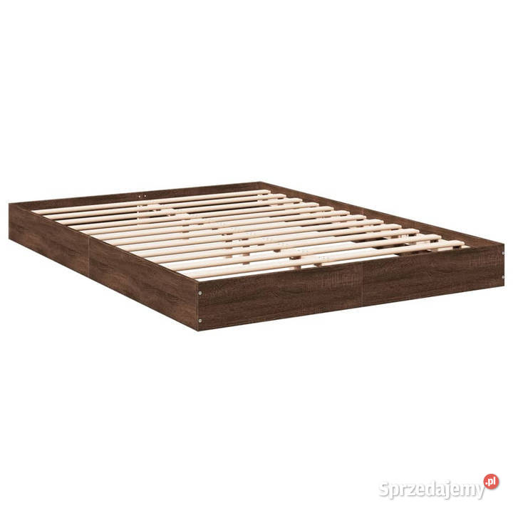 Łóżko bez materaca brązowy dąb 140x200 WM842027 143cm