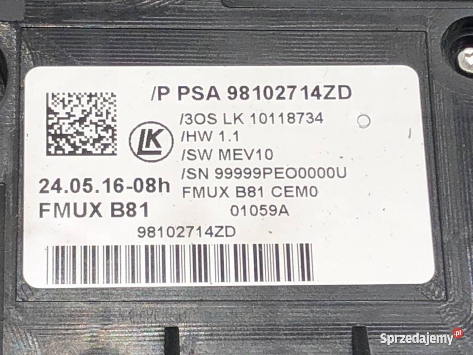 PANEL STEROWANIA NAWIEWU KRATKI DS DS 5 osobowe