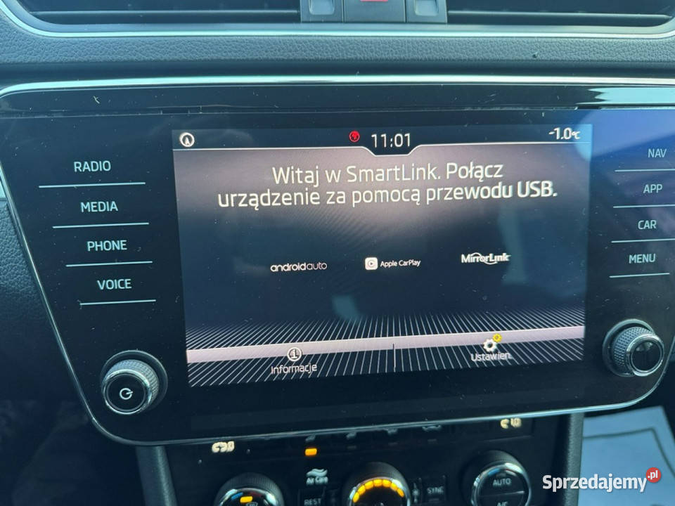 koda Superb Pisemna Gwarancja 12 miesięcy III elektrochrom. lusterko wst. Konin