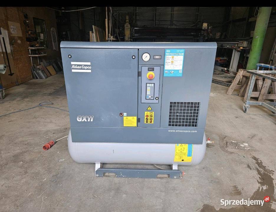 Kompresor sprężarka śrubowa Atlas Copco z serii Sieklówka