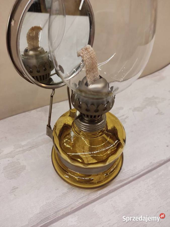 Lampa naftowa kolor bursztyn Głuchołazy sprzedam