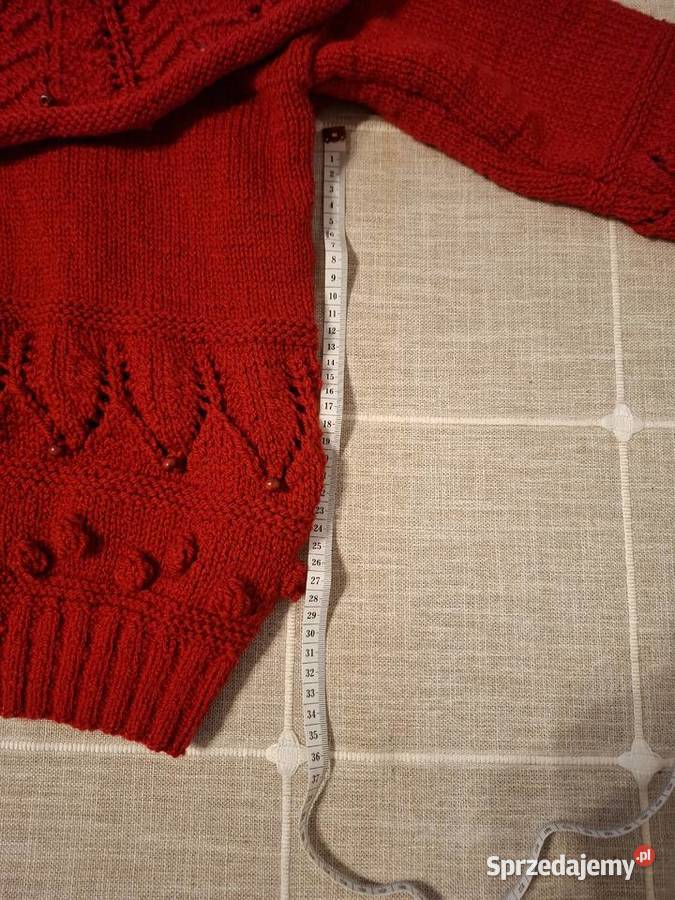 Sfeter z wełny robiony na drutach Nowy zachodniopomorskie Stargard