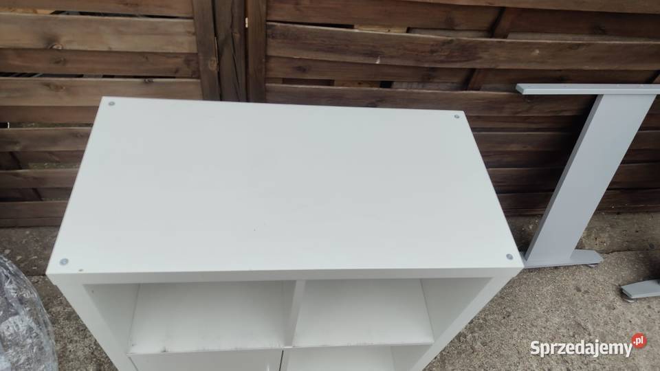 Regał IKEA Kallax biały z drzwiczkami Warszawa