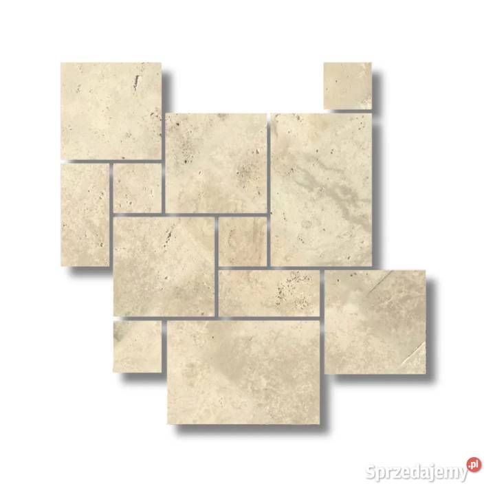 Płytki Trawertyn Light Old Tumbled 12mm Komplet Płytki podłogowe Dom i Ogród Tczew