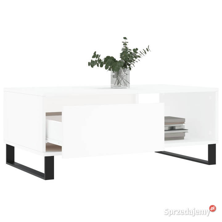 Stolik kawowy biały 90x50x365 materiał Warszawa sprzedam