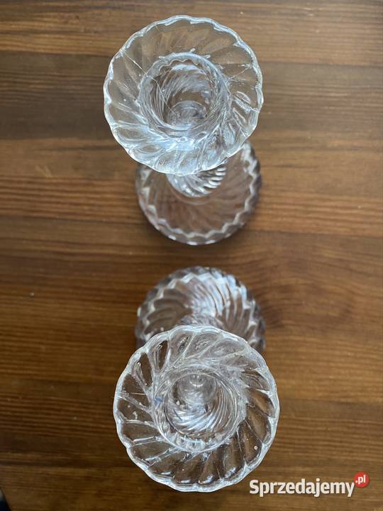 Szklane Świeczniki Świeczniki