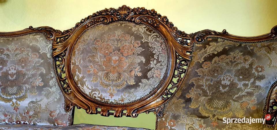 Wypoczynek Ludwik barok Przepiękny Sofa kanapa wielkopolskie