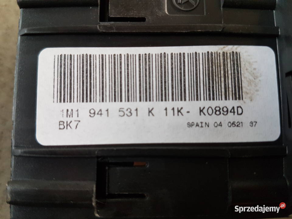SEAT LEON I TOLEDO II PRZELACZNIK SWIATEL Panele sterowania, przełączniki Turek