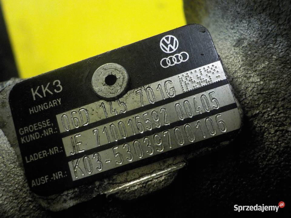 A4 A3 LEON GOLF OCTAVIA 20 TFSI 08r BWE turbina Suków