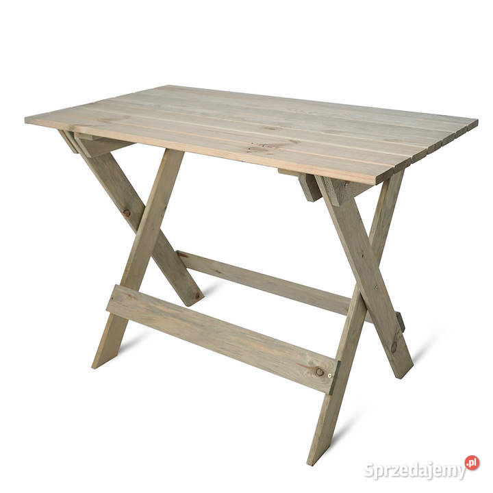 Stół Ogrodowy Drewniany Rozkładany Nowoczesny Na szary warmińsko-mazurskie Elbląg