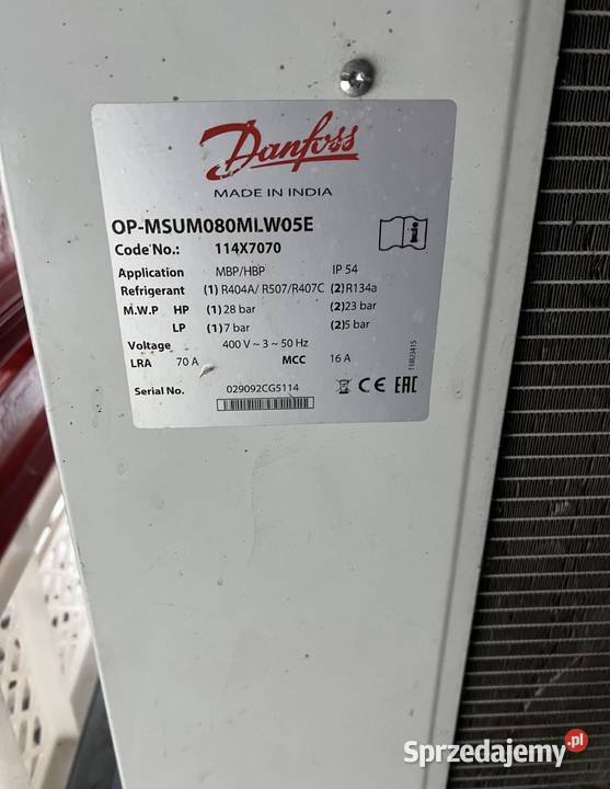 Regał Chłodniczy Nabiałowy Lodówka Agregat Krasnobród