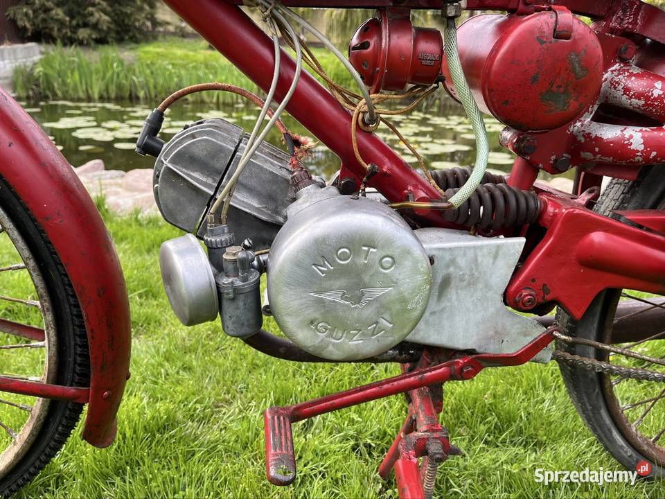 Ładne i sprawne Moto Guzzi Motoleggera Guzzino dwusuwowy Żychlin