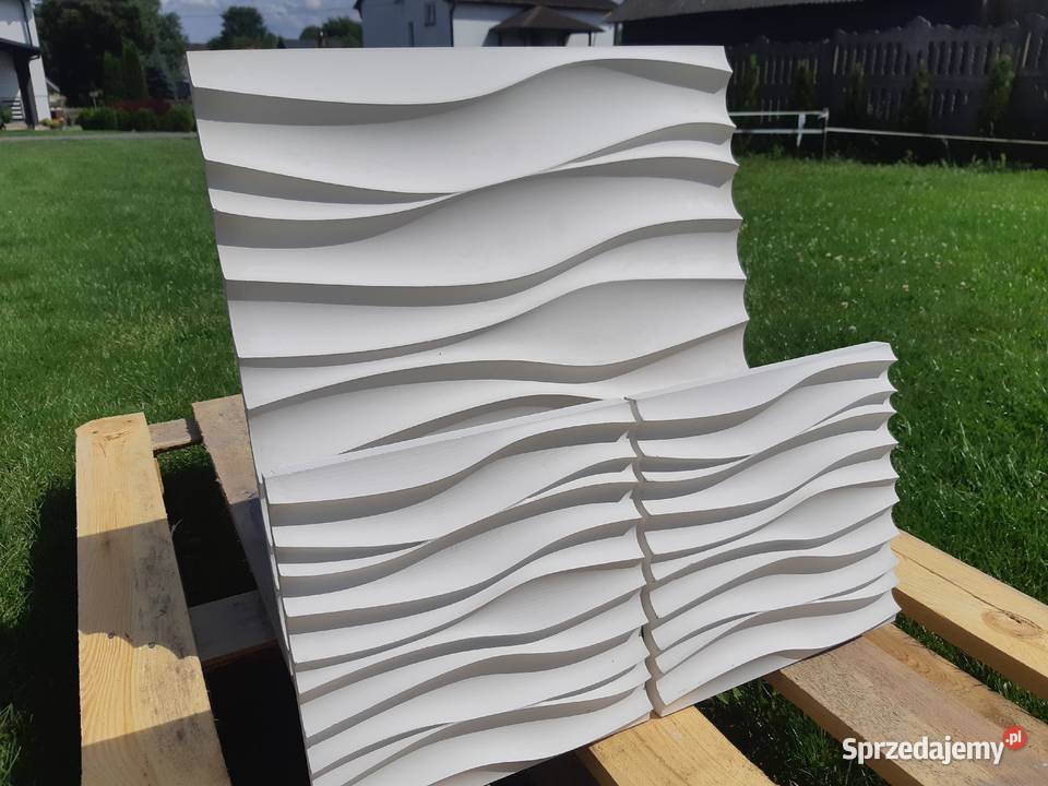 Panel dekoracyjny 3D ścienny gipsowy płyta fale Kielce sprzedam