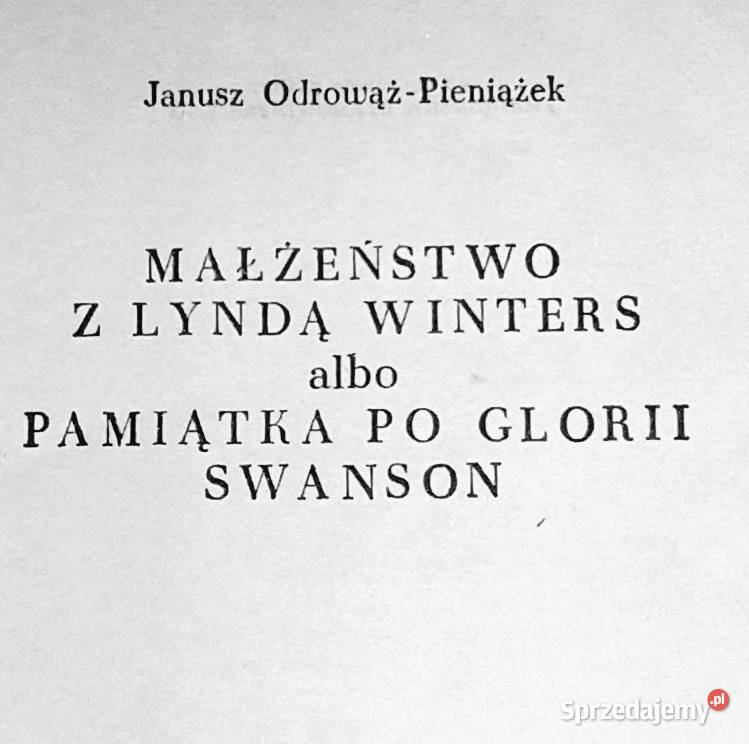 Małżeństwo z Lyndą Winters albo pamiątka Glorii Chełm